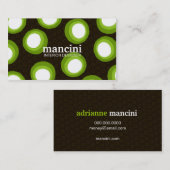 RETRO PUNKTE 311-LIME VISITENKARTE (Vorne/Hinten)