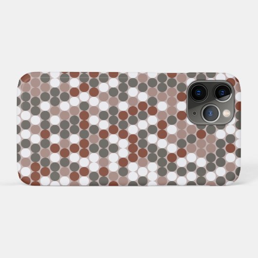 Retro-Punkte Case-Mate iPhone Hülle (Rückseite (Horizontal))