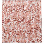 Retro-Punkte Duschvorhang (Vorderseite)