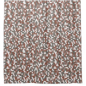 Retro-Punkte Duschvorhang (Vorderseite)