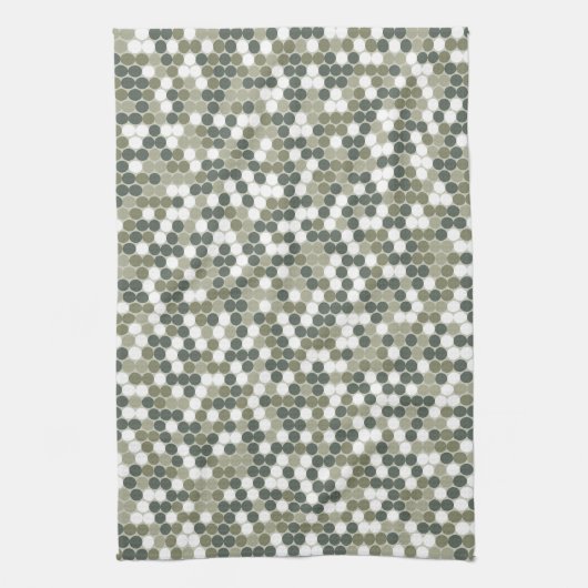 Retro-Punkte Geschirrtuch (Vertikal)