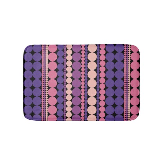 Retro-Punkte-Muster-Badmatte Badematte (Vorderseite)