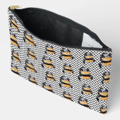 Retro-Punkte-Muster-Parfüm-Makeup-Etasche Zubehörtasche (Offen)