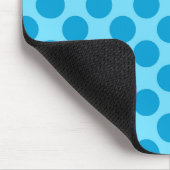 Retro-Punkte - Ozeanblau Mousepad (Ecke)