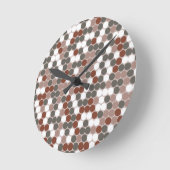 Retro-Punkte Runde Wanduhr (Winkel)