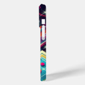 Retro-Punkte Telefongehäuse Case-Mate iPhone Hülle (Rückseite / Links)