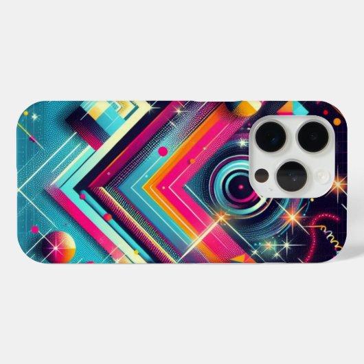 Retro-Punkte Telefongehäuse Case-Mate iPhone Hülle (Rückseite (Horizontal))