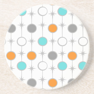 Retro Punkte und Getränkeuntersetzer