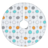 Retro Punkte und Polyester Weihnachtsbaumdecke (Vorderseite)