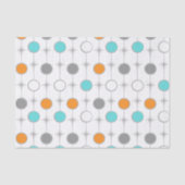 Retro Punkte und Sternexplosion-Seidenpapier Seidenpapier (Vorderseite)