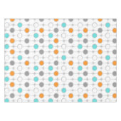 Retro Punkte und Sternexplosion-Tischdecke Tischdecke (Vorderseite (Horizontal))