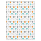 Retro Punkte und Sternexplosion-Tischdecke Tischdecke (Vorderseite)