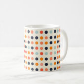 Retro-Punktmuster Kaffeetasse (VorderseiteRechts)