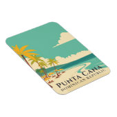 Retro Punta Cana Souvenir Dominikanische Republik Magnet (Rechte Seite)