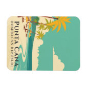 Retro Punta Cana Souvenir Dominikanische Republik Magnet (Horizontal)