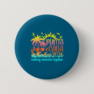 Retro Punta Urlaub Cana gemeinsame Erinnerungen Button