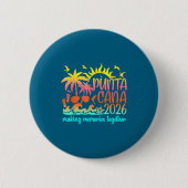 Retro Punta Vacation Cana Making Memories Together Button (Vorderseite)