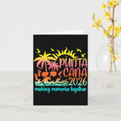 Retro Punta Vacation Cana Making Memories Together Karte (Gelbe Blume)