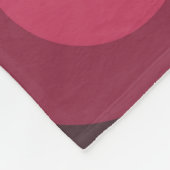 Retro Purple Circles Fleecedecke (Ecke)