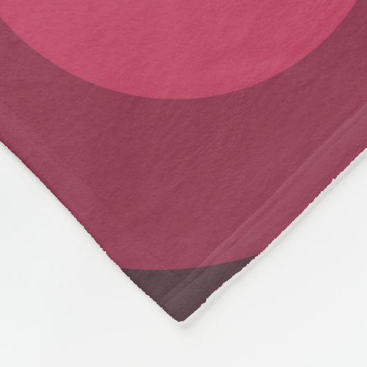 Retro Purple Circles Fleecedecke (Ecke)