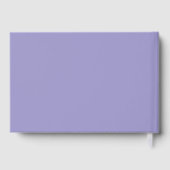 Retro Purple Gold Cute Aesthetic Custom Graduation Gästebuch (Rückseite)