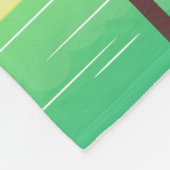 Retro Purple Sunset Palm Trees Art Personalised Fleecedecke (Ecke)