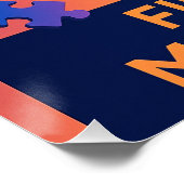 Retro-Puzzle abstrakt für Liebhaber Poster (Ecke)