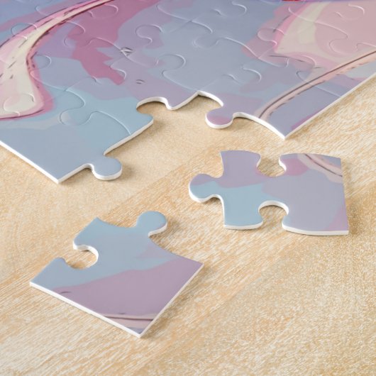 Retro Puzzle hübsch Pink Weihnachtsschmuck (Seite)