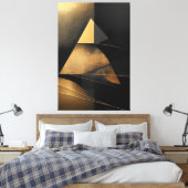 Retro-Pyramide der Zeit Leinwanddruck (Insitu (Schlafzimmer))