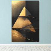Retro-Pyramide der Zeit Leinwanddruck (Insitu (Holzboden))
