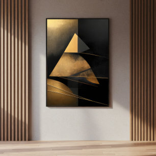 Retro-Pyramide der Zeit Poster