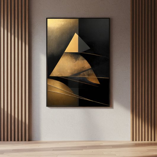 Retro-Pyramide der Zeit Poster