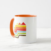 Retro-Pyramiden Tasse (Vorderseite Links)