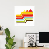 Retro Pyramids Poster (Heimbüro)
