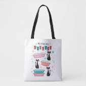 Retro Pyrex Mod Kitty Cats MCM Atomtote Bag Tasche (Vorderseite)