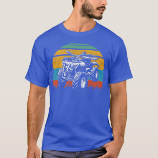 Retro Quad ATV Vintag 4x4 Offroad Biker Quad Bike T-Shirt
