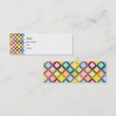 Retro Quadrat-helle dünne Visitenkarte (Vorne/Hinten)