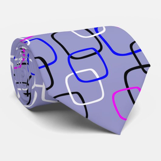 Retro-Quadrate - 9999CC Krawatte (Gerollt)