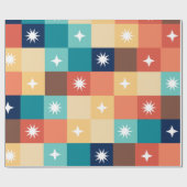 Retro Quadrate Geschenkpapier (Flach)
