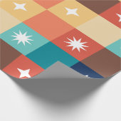 Retro Quadrate Geschenkpapier (Ecke)