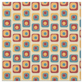 Retro-Quadrate in hellen Farben Stoff (Nahaufnahme)