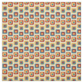 Retro-Quadrate in hellen Farben Stoff (Muster)