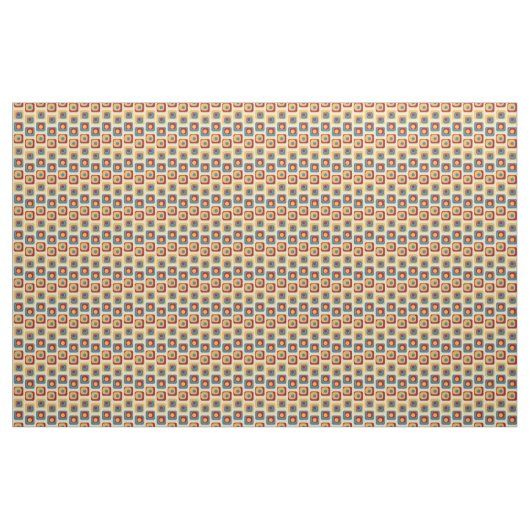 Retro-Quadrate in hellen Farben Stoff (Fat Quarter (45,7 x 55,9 cm))