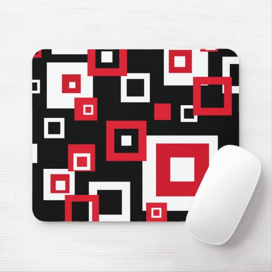 Retro Quadrate - Mousepad (Mit Mouse)