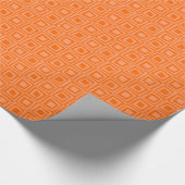 Retro-Quadrate - Orange 02-Schatten Geschenkpapier (Ecke)