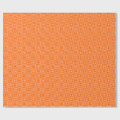 Retro-Quadrate - Orange 02-Schatten Geschenkpapier (Flach)