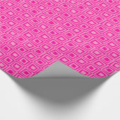 Retro-Quadrate - Pink-Farbtöne Geschenkpapier (Ecke)