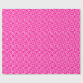 Retro-Quadrate - Pink-Farbtöne Geschenkpapier (Flach)