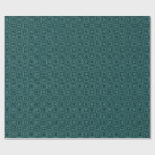 Retro-Quadrate - Schatten der Grünen 02 Geschenkpapier (Flach)
