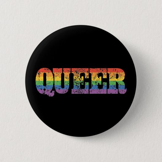 Retro Que Button (Vorderseite)